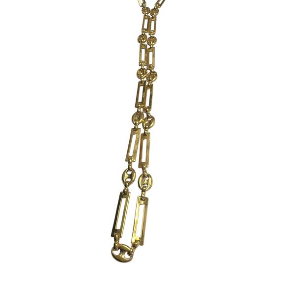 Givenchy Necklace with Unique Flat Rectangle Links - Picture 5 of 10